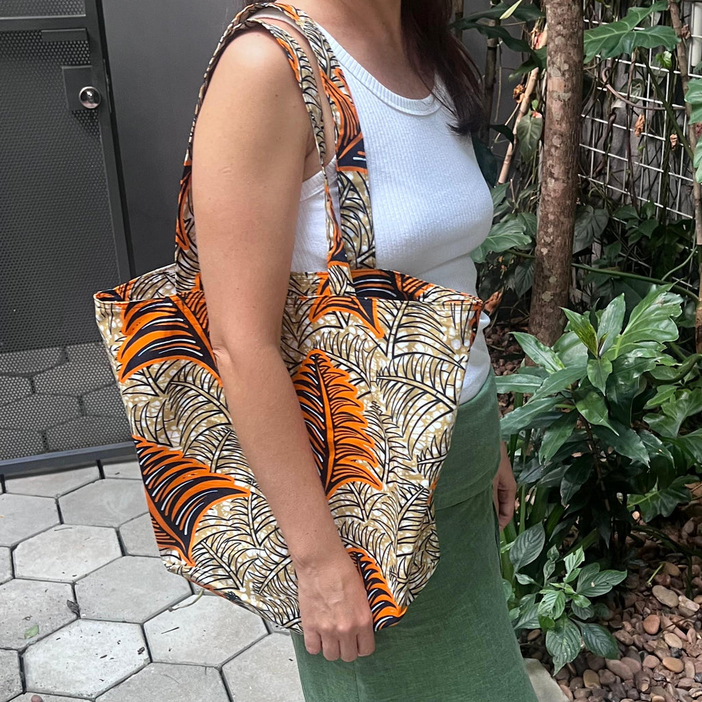 Mama Bag - Orange Leaves