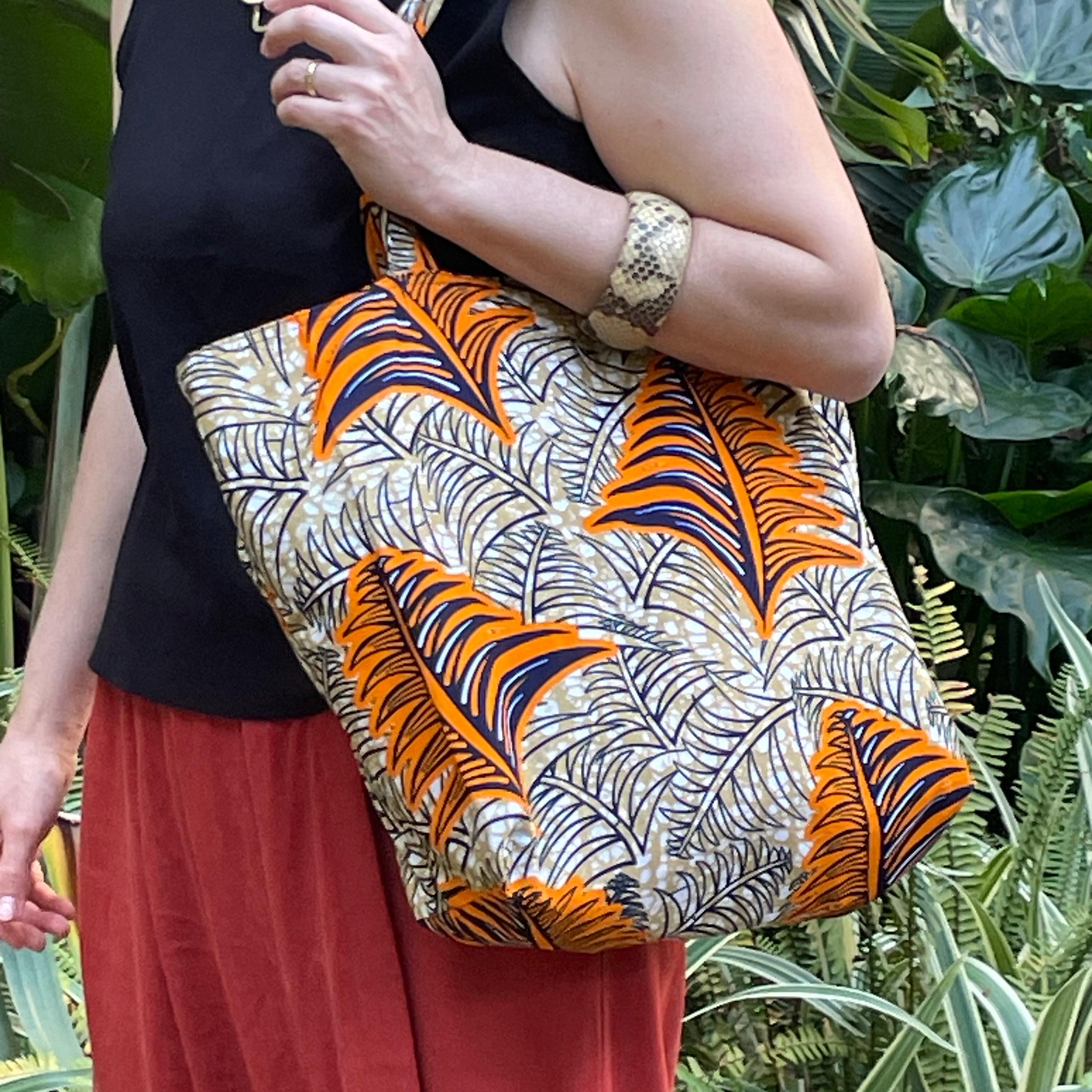 Mama Bag - Orange Leaves
