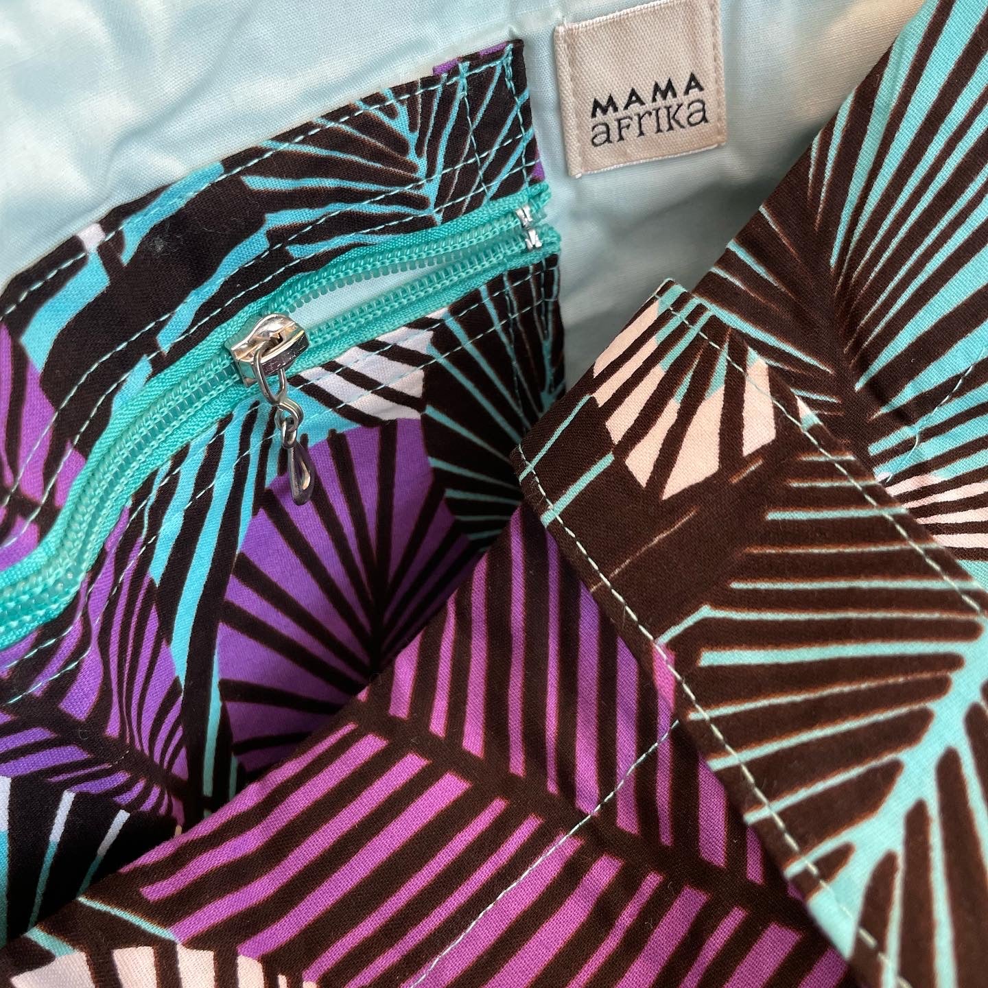 Maxi Bag - Purple & Tourquoise