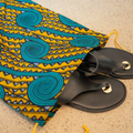 Shoe Bag - Yellow & Tourquoise