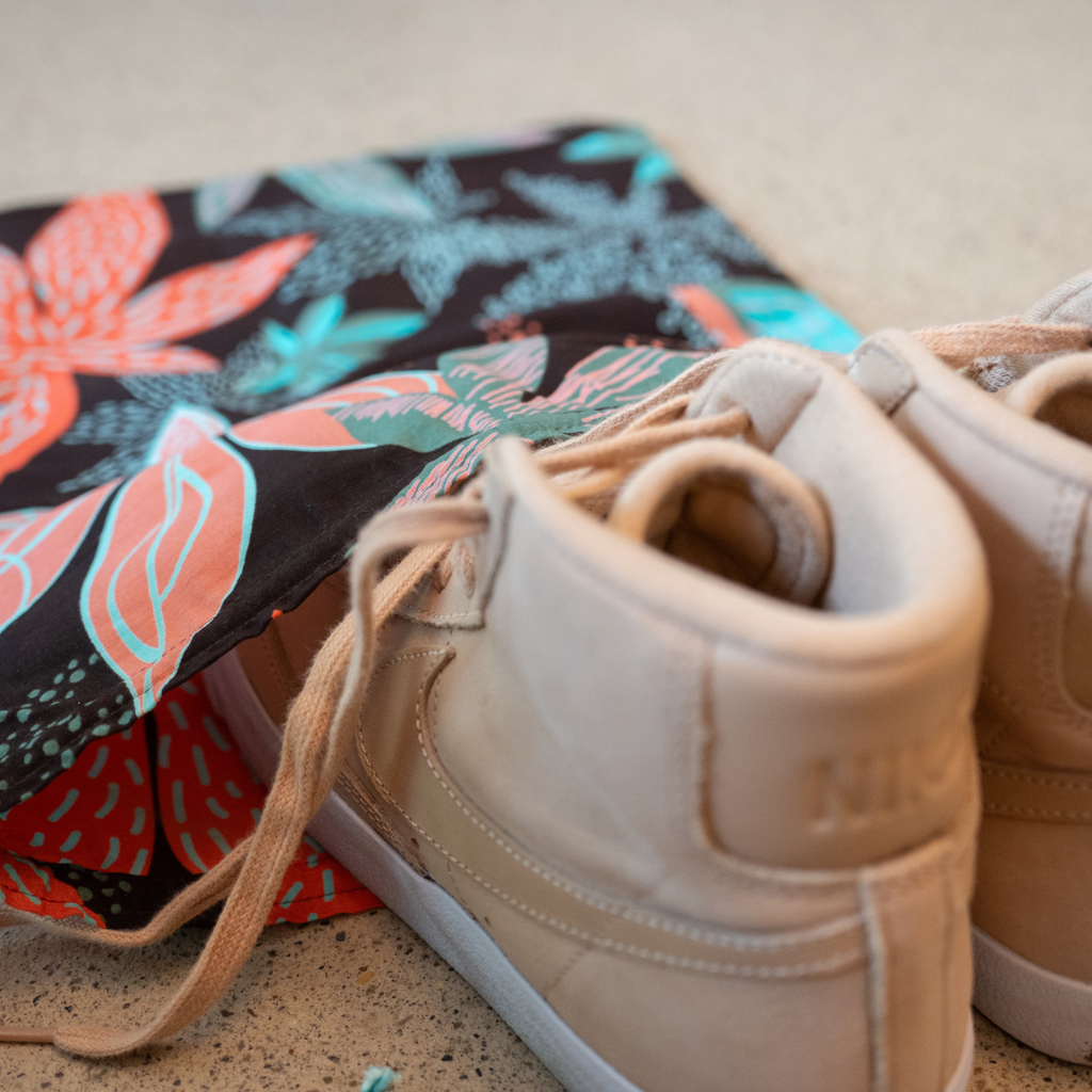 Shoe Bag - Flowers
