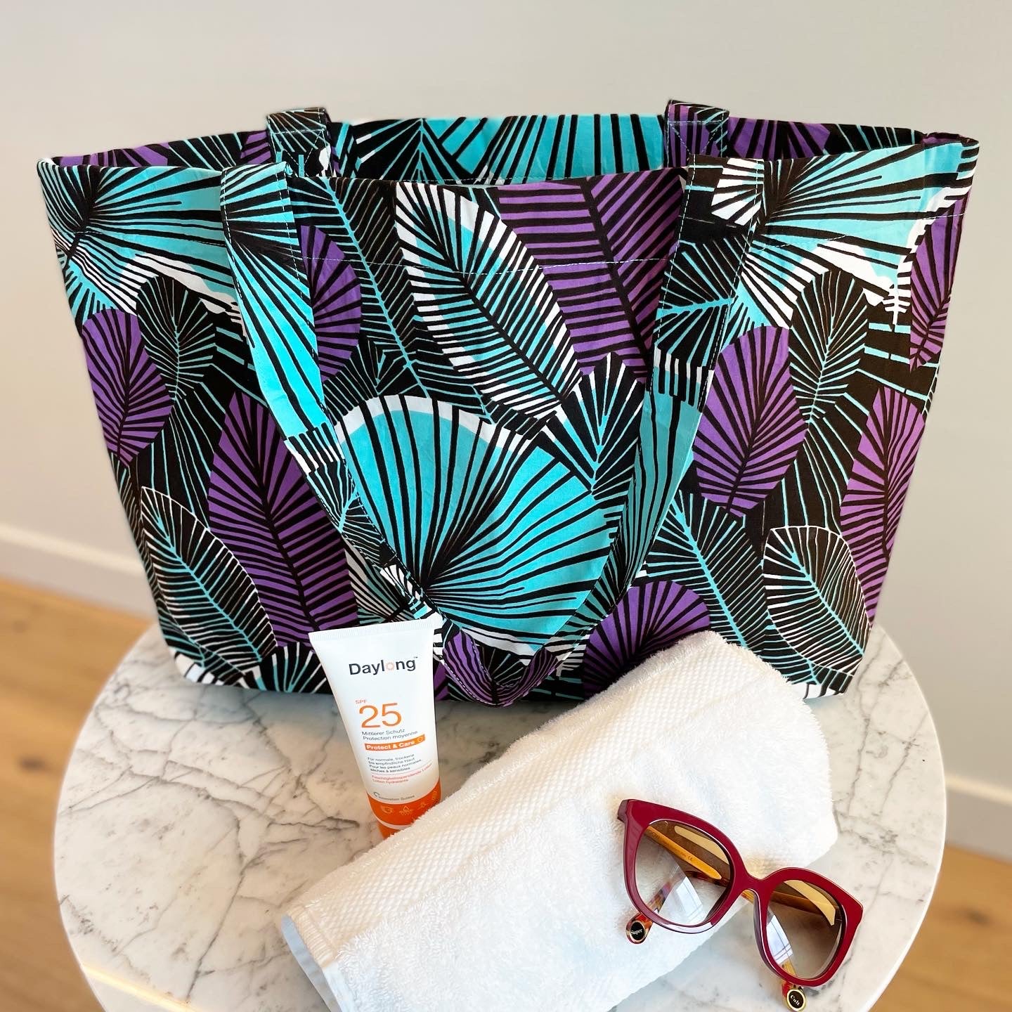 Maxi Bag - Purple & Tourquoise