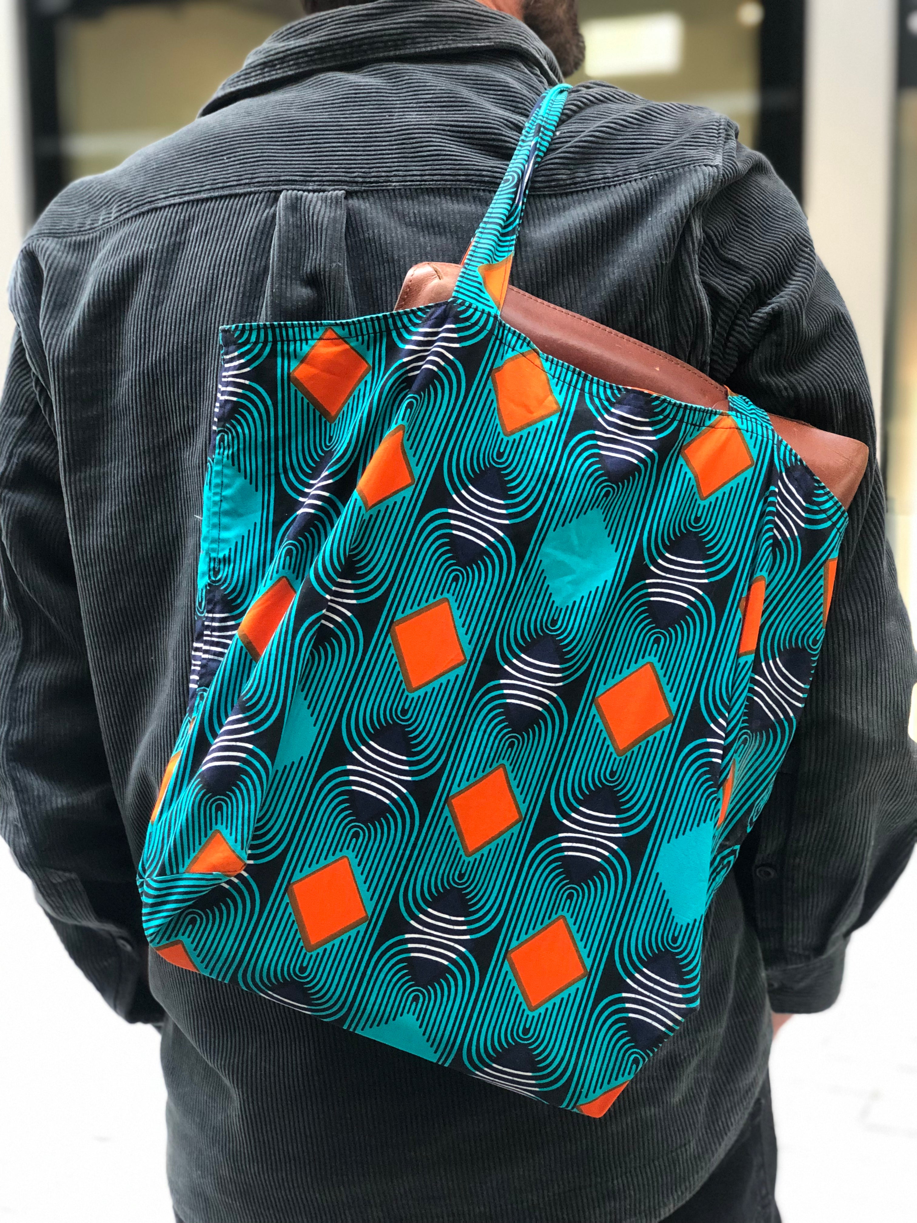 Mama Bag - Orange Squares