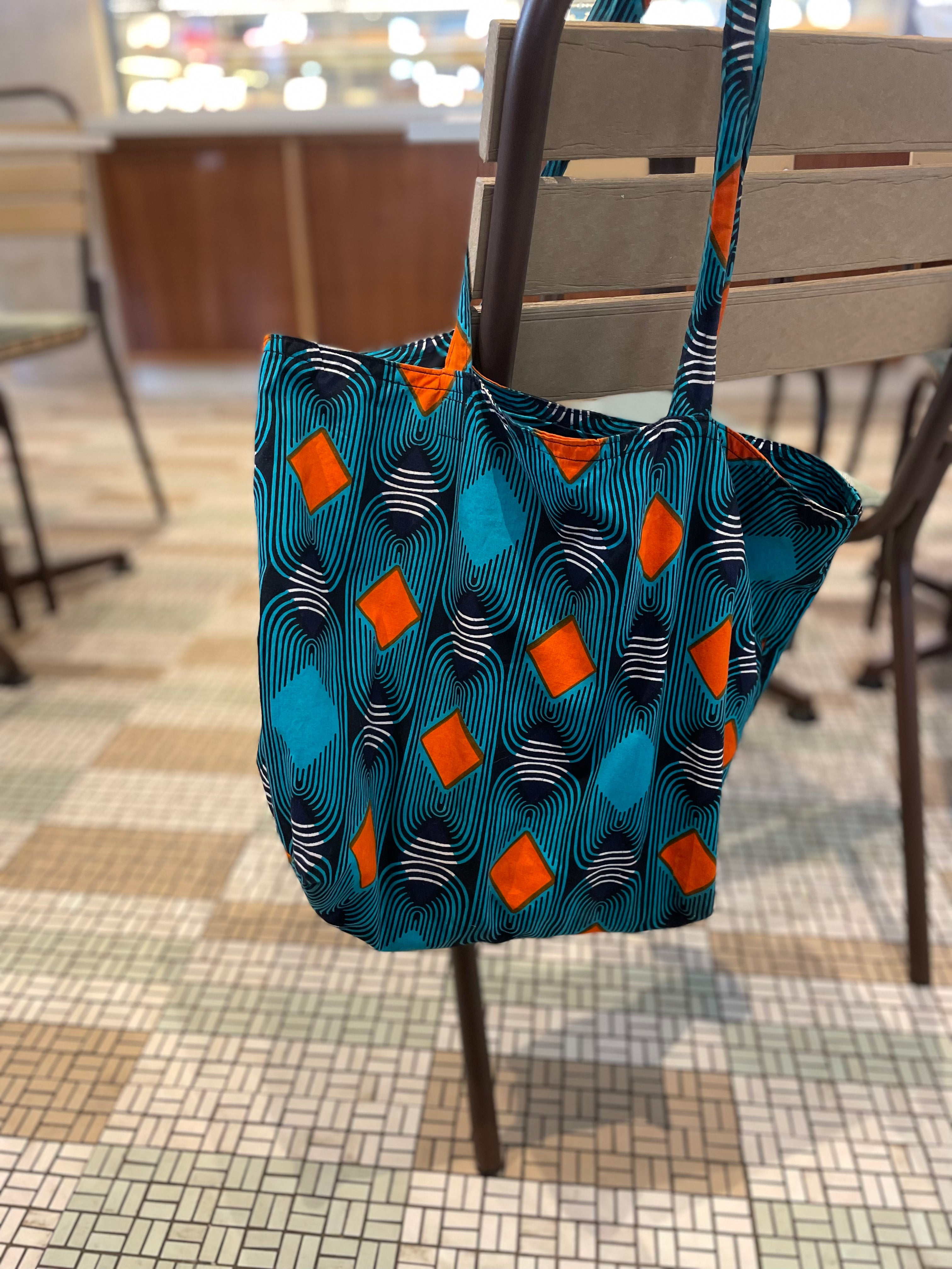 Mama Bag - Orange Squares