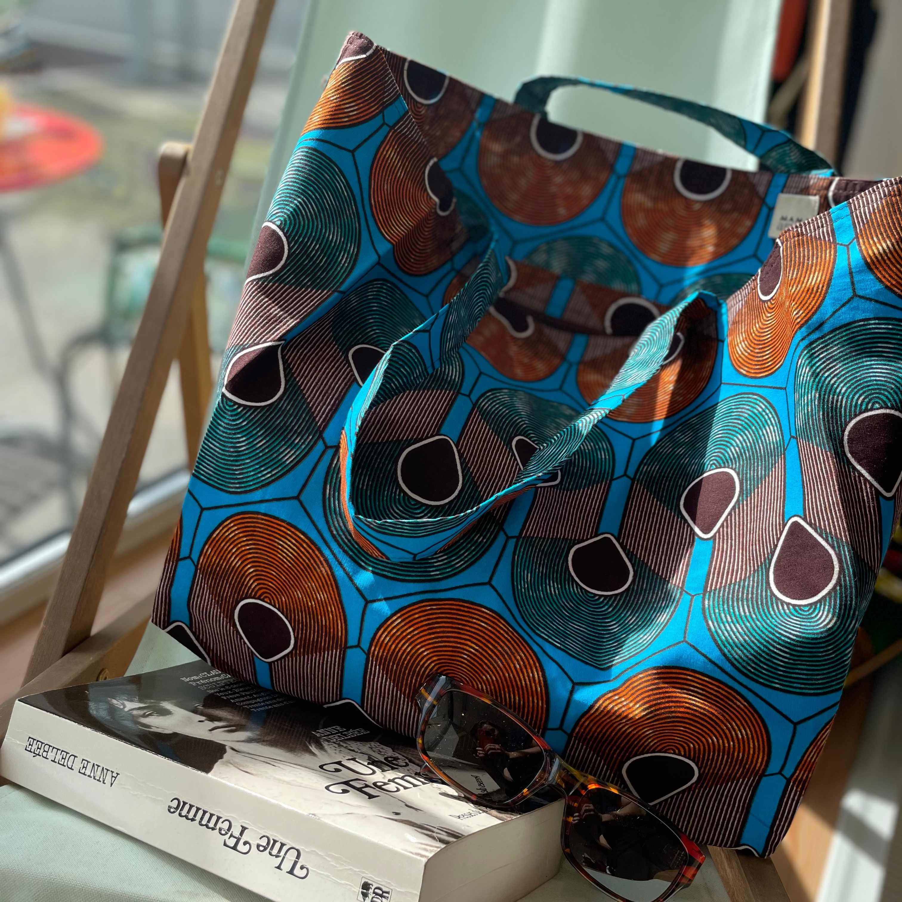 Mama Bag -Blue & Brown