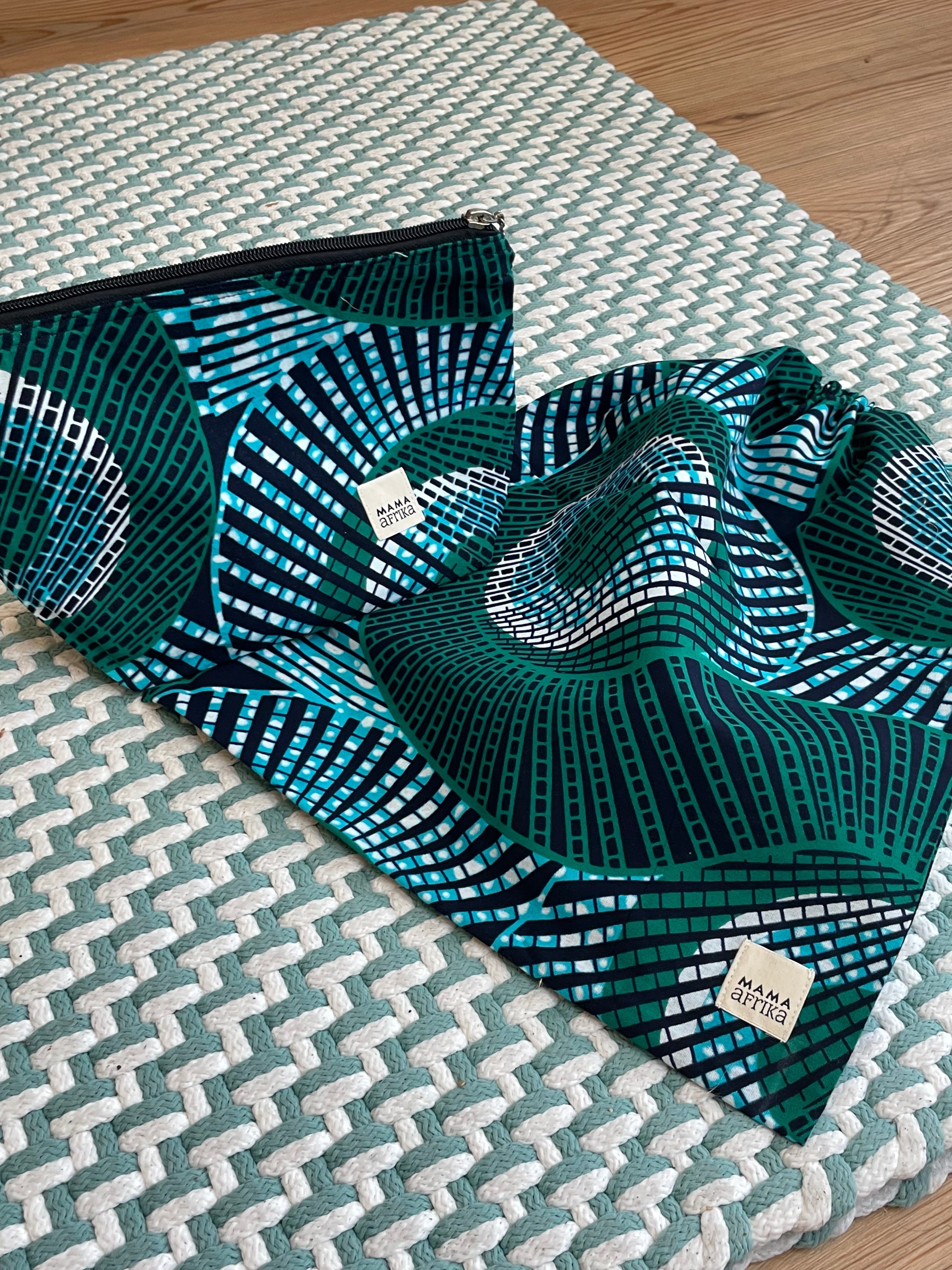 Set - Shoe Bag & Necessaire - Waves