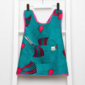 Crossed Appron - Pink Dots & Tourquoise