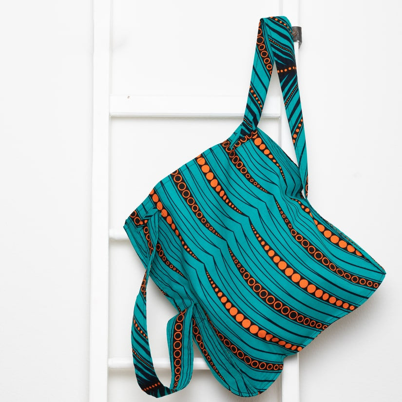 Shopping Backpack - Orange Dots