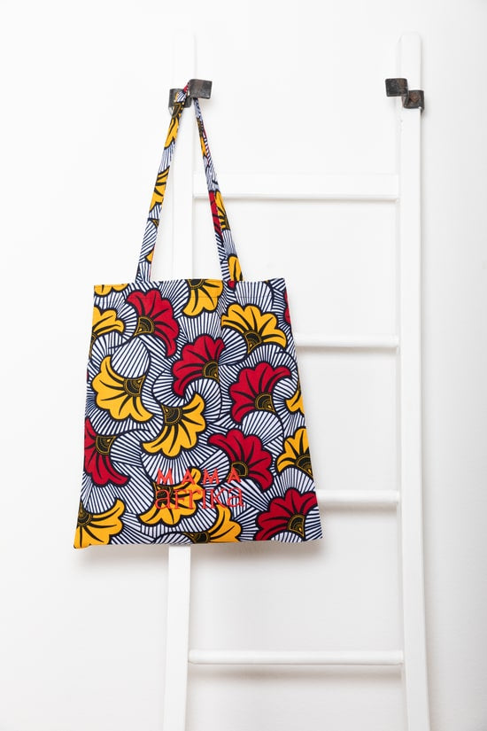 Tote Bag - Red & Yellow Flowers