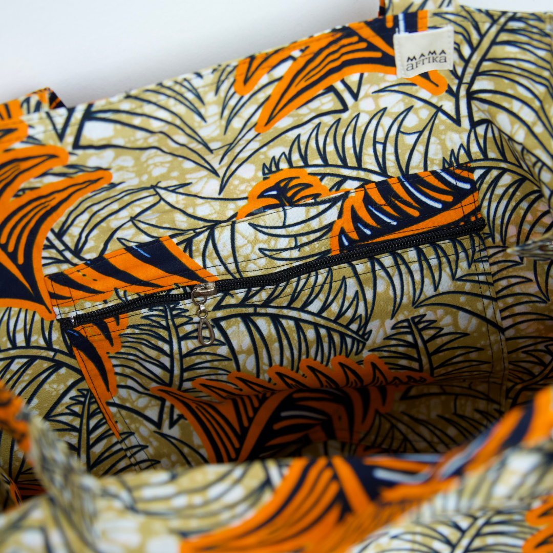 Mama Bag - Orange Leaves