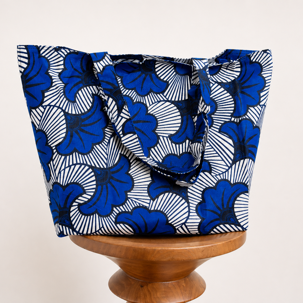 Mama Bag - Blue Flowers